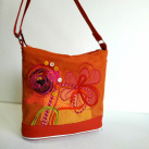 Veľká taška "Oranžovka kvetovaná"
