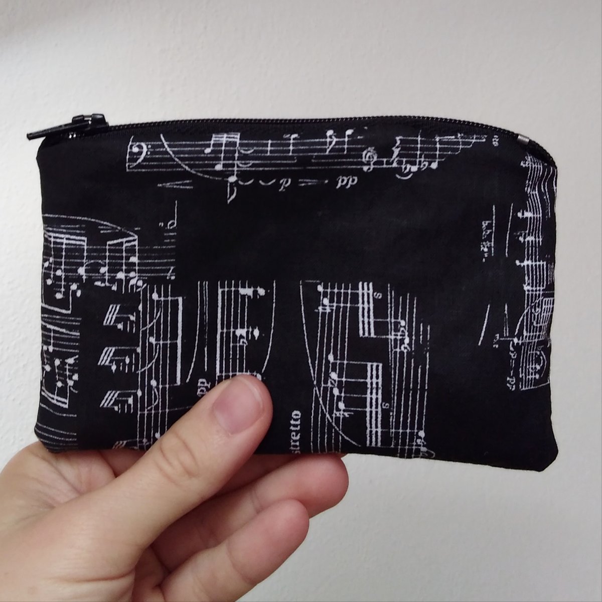 Hudební minitaštička ♥ plyšem vystlaná