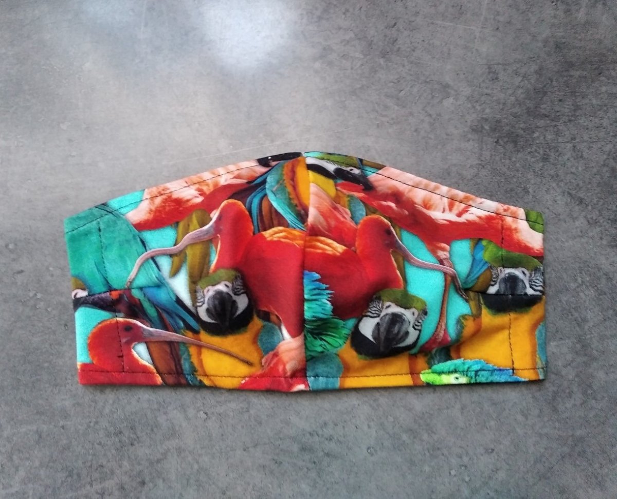 Rouška dámská - vzor ptáci IV. - skladem