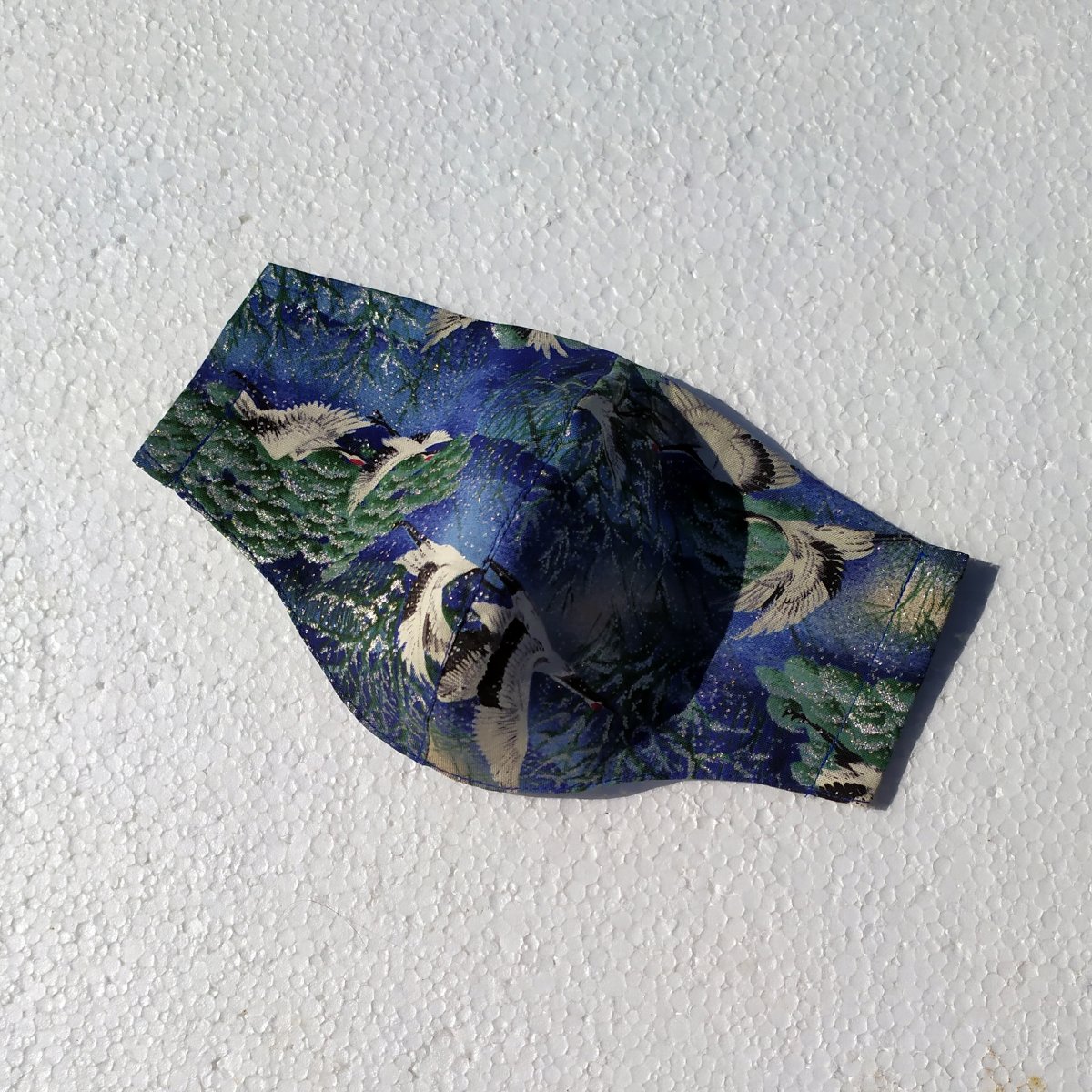 Ibisové - rouška tvarovaná, dvouvrstvá s kapsou