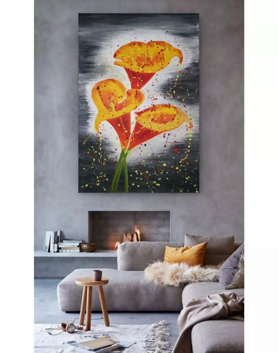 Malovaný obraz, kaly 