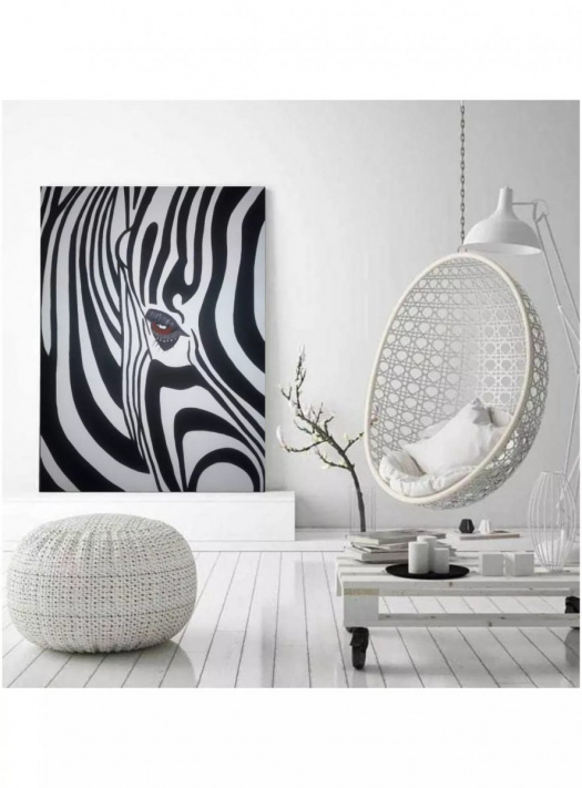 Malovaný obraz, zebra
