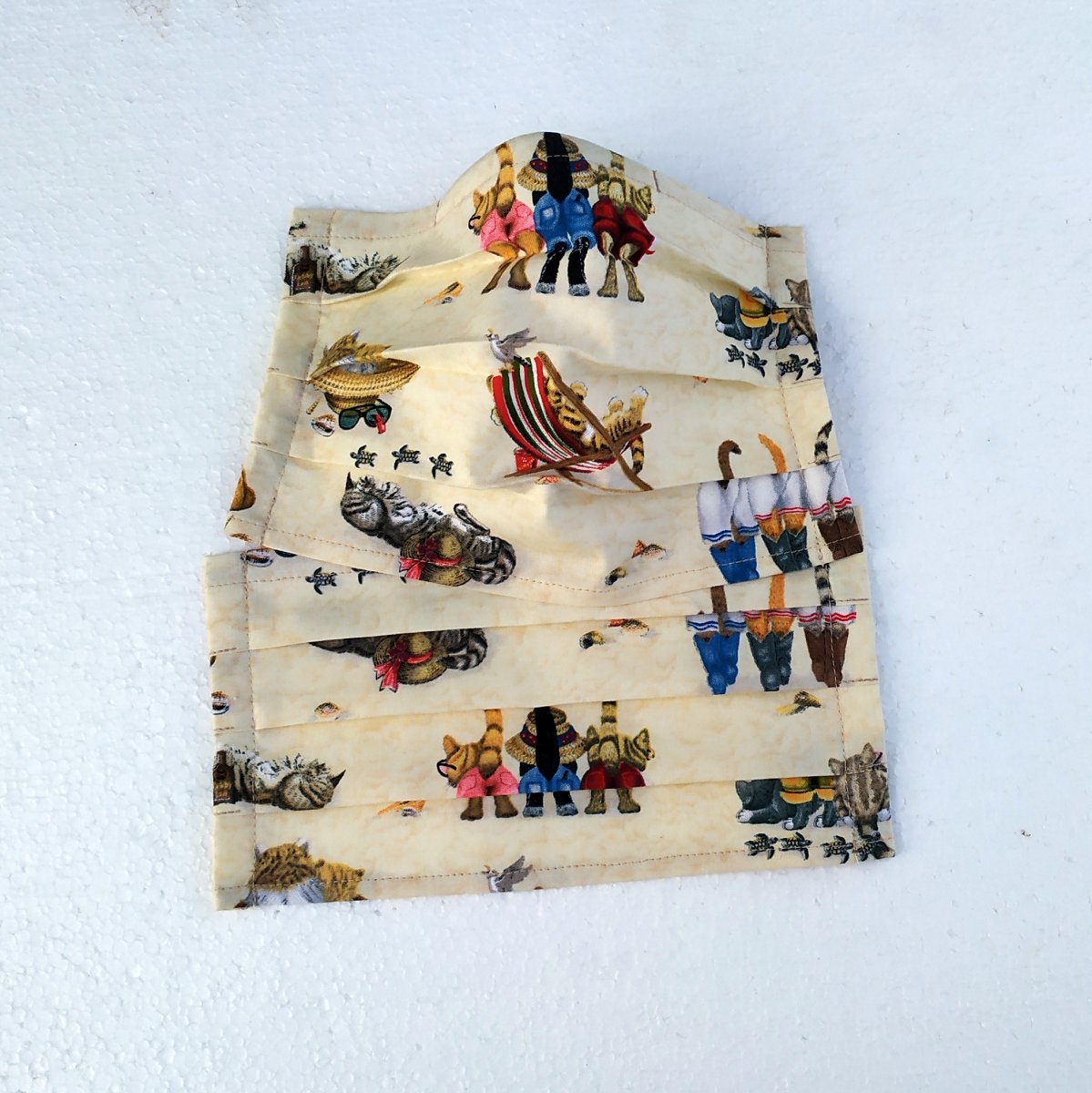 Kočičí lážo-plážo - skládaná, jednovrstvá s drátkem 