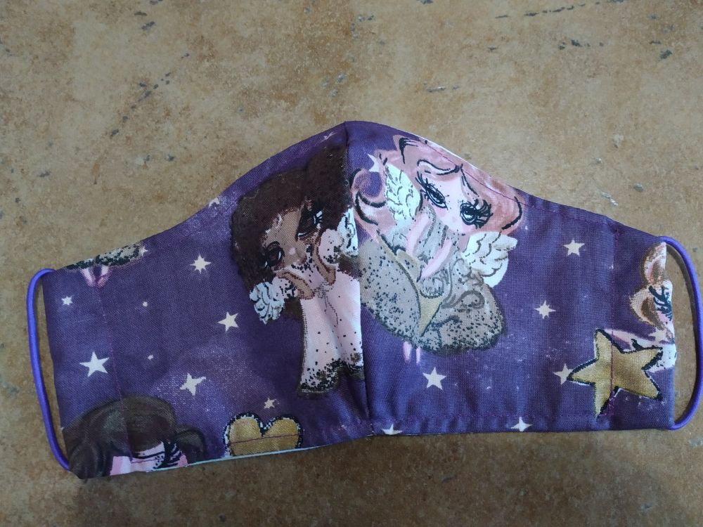 Rouška dívčí fialková