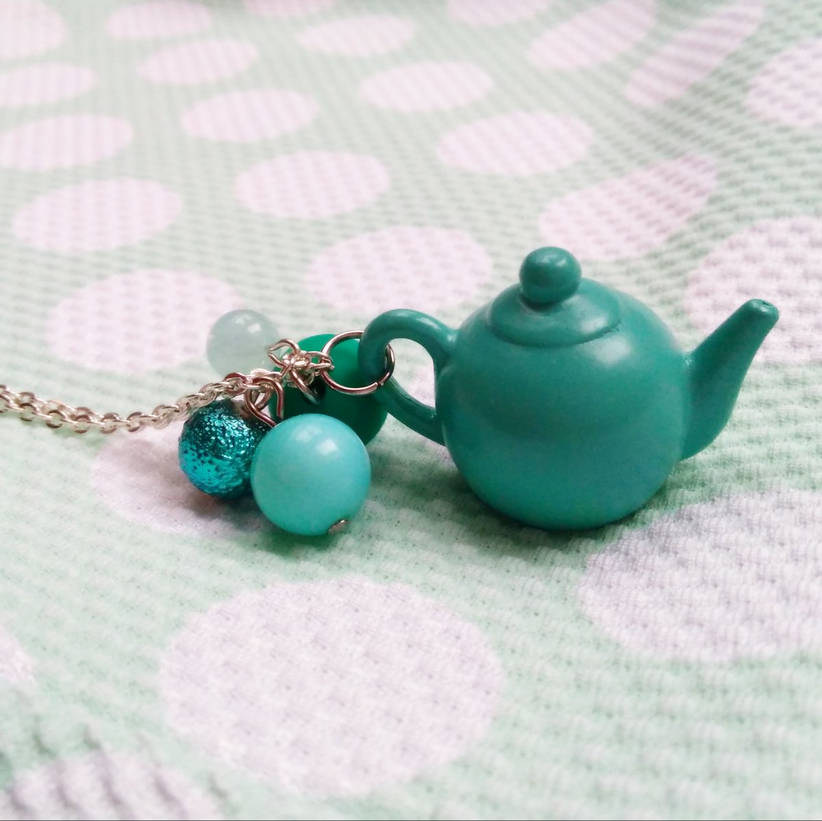 Pastelová kavárna – náhrdelník