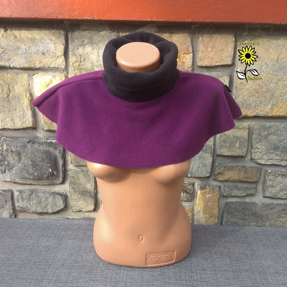 Nákrčník s rolákem- vínový