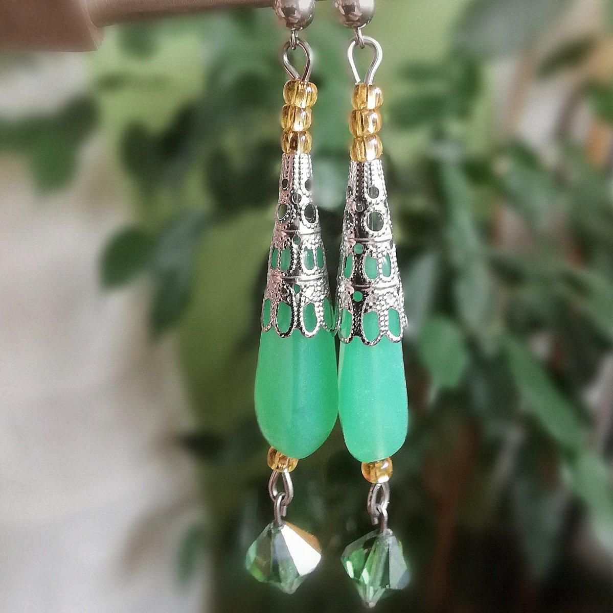 Náušnice visací-orient