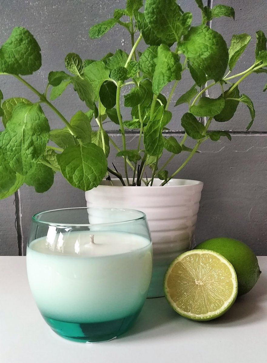 Sójová svíčka 250ml - máta s limetkou