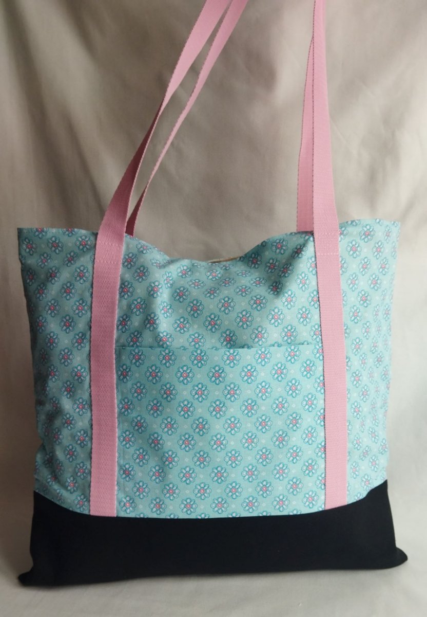 Taška tyrkysovo - růžová ...