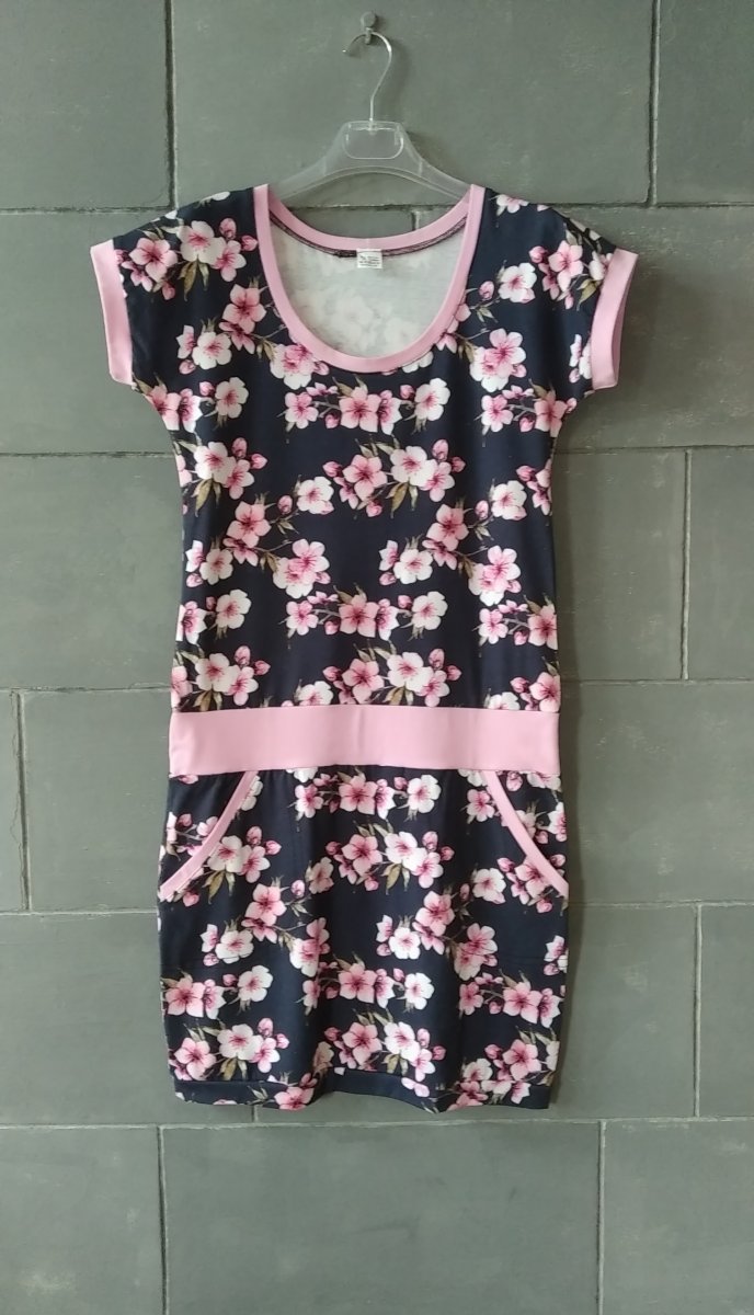 Šaty třešňový květ, velikost M %SLEVA%