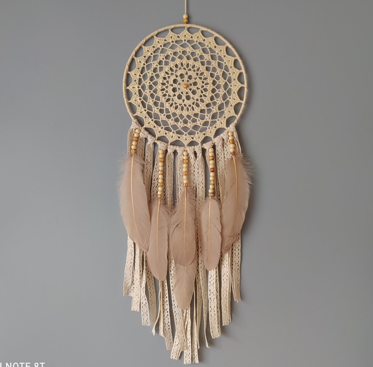 Lapač zlých snů Béžová holubice 20 x 57 cm