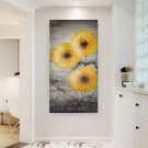 Moderní obraz, žluté květiny 
