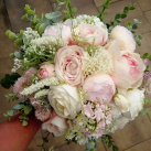 Svatební kytice v růžové barvě
