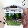 Bílá Ručně malovaná poštovní schránka :-)