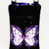 mini crossbody -fialový motýl II