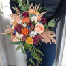 Velká svatebení kytice v podzimních barvách