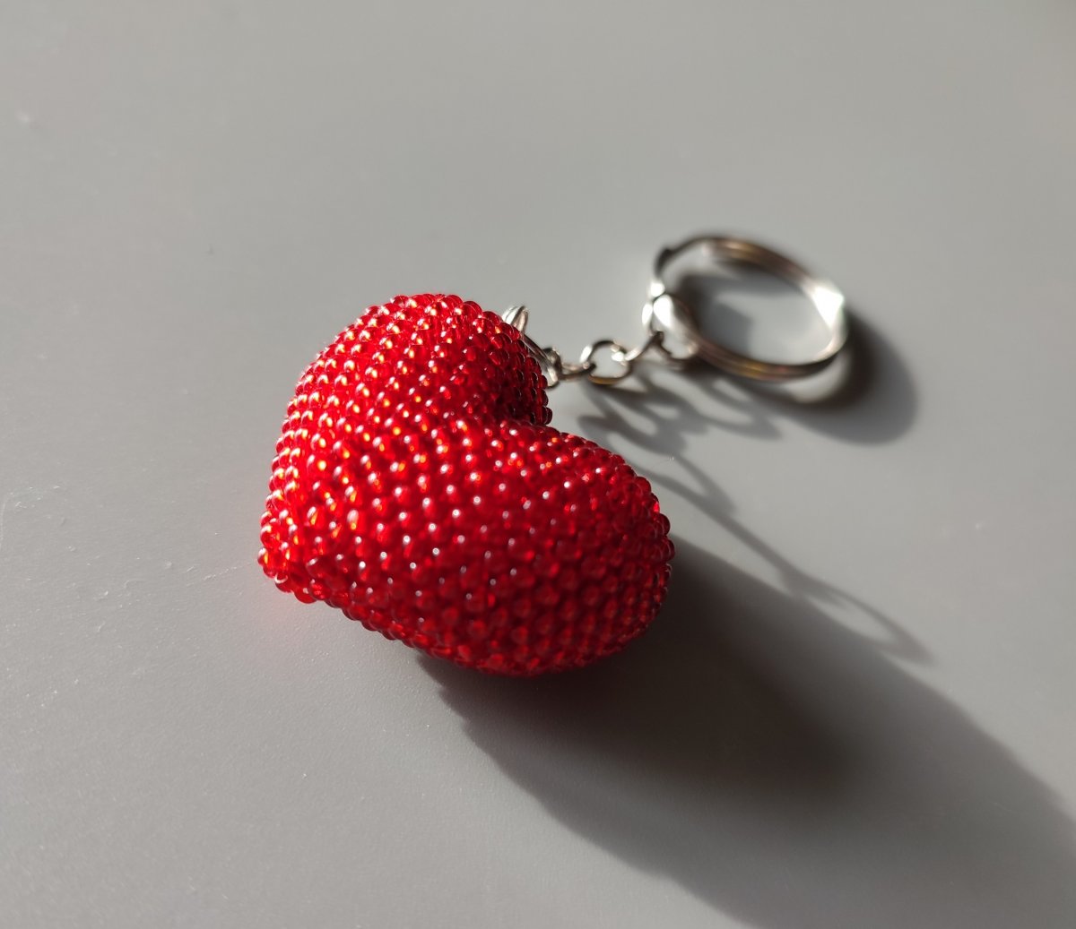 Přívěsek na klíče - srdíčko