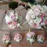 Růžový svatební set