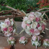 Růžový svatební set