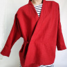 Kabátek kimonového vzhledu (nepodšitý) RED