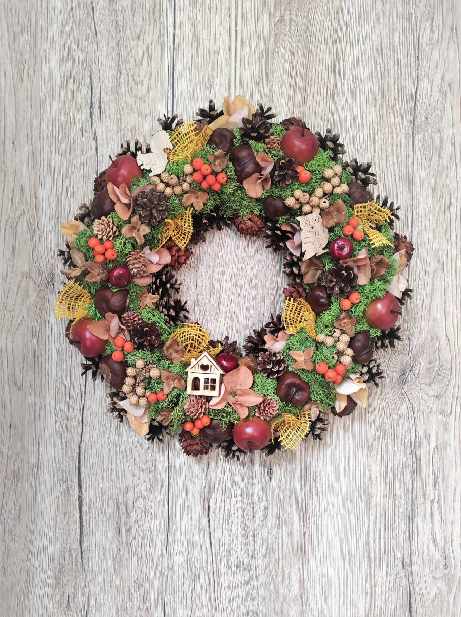 Věnec podzimní s jablíčky