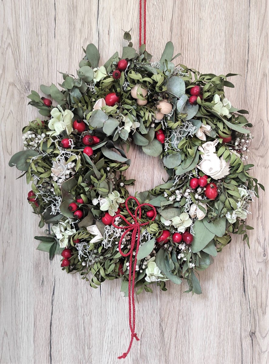 Přírodní eukalypt. věnec se šípky