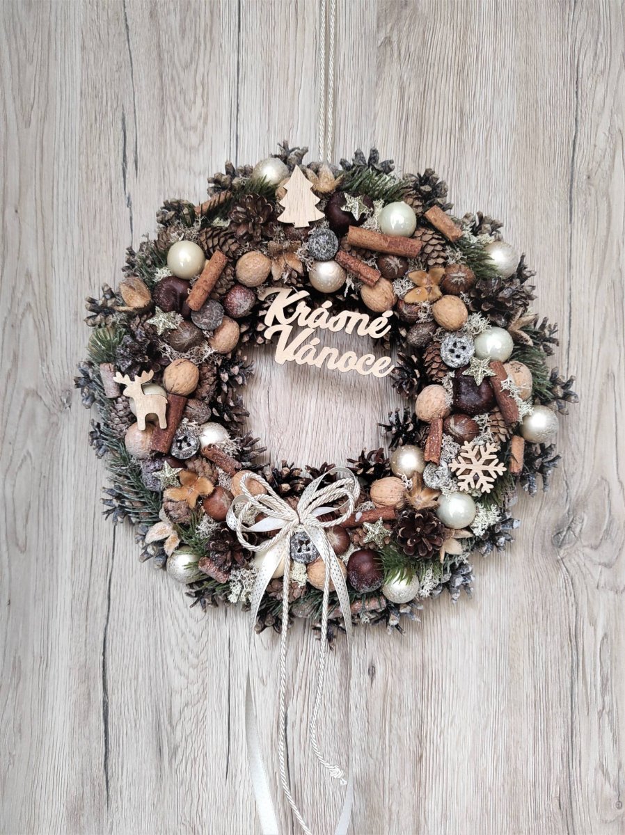 Vánoční věnec do zlaté