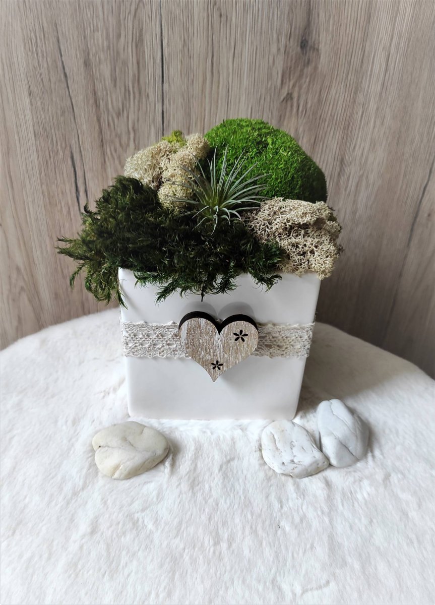 Mechová dekorace v keramice 2