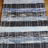 Tkaný koberec behúň 60x290 cm, bez strapcov modrý mix pásiky 