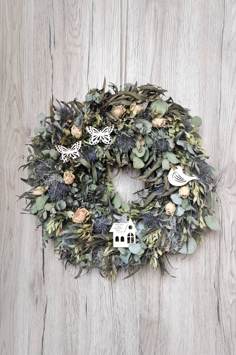 Jarní přírodní eukalypt. věnec 3