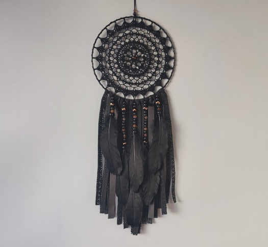 Lapač zlých snů Černá holubice 20 x 60 cm