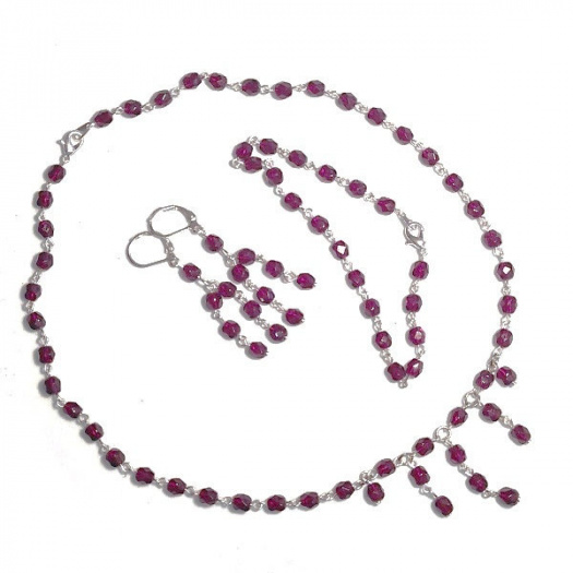 Souprava šperků, Almandine Red