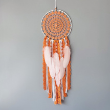 Lapač zlých snů Oranžová holubice 20 x 65 cm