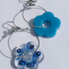 Blue Flowere Glitter
