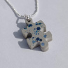 Concrete Puzzle AuqaBlue Glitter