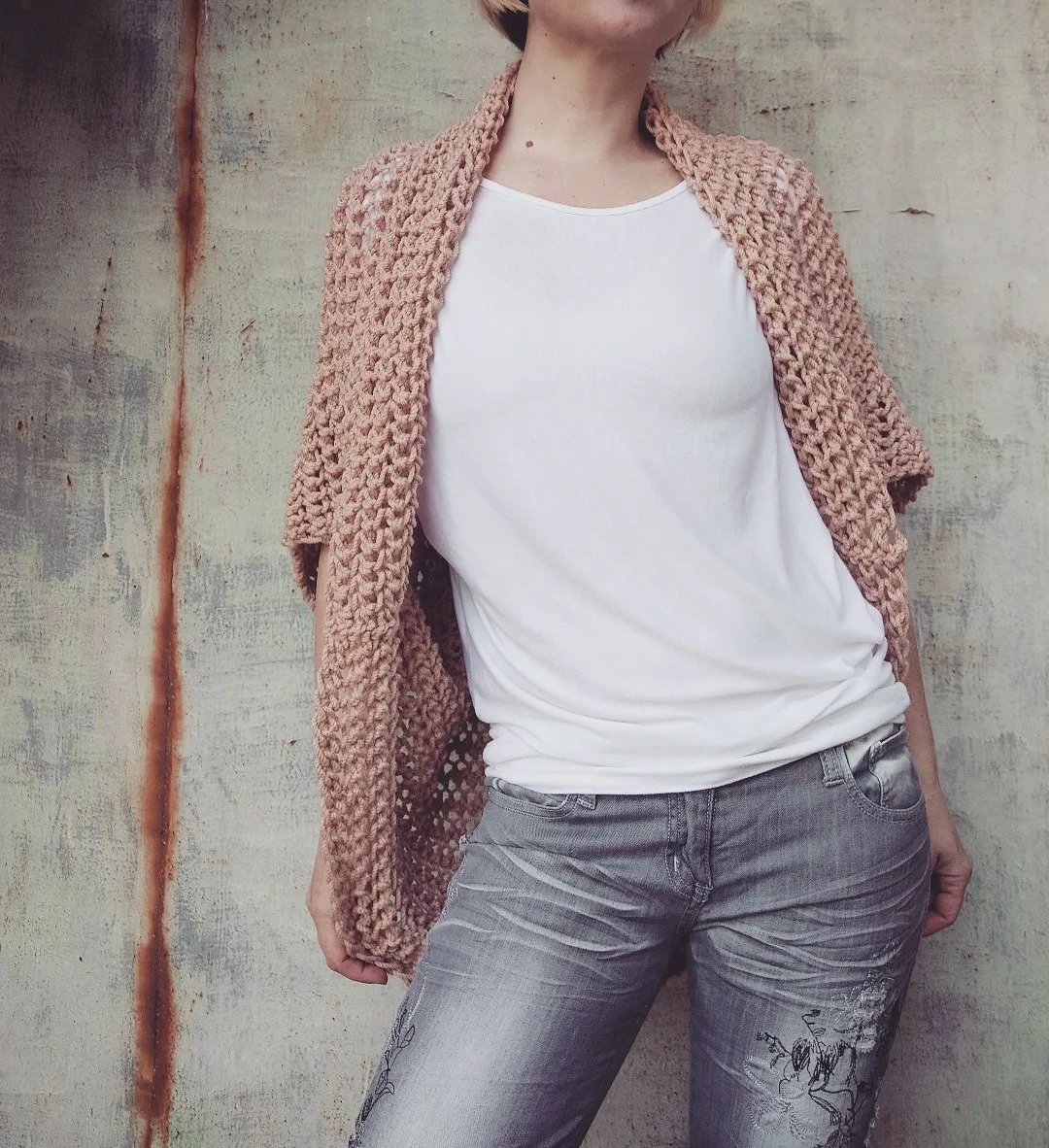 oříšková vesta M - XL