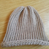 Pletená čepice 2v1 ( slonová kost) 