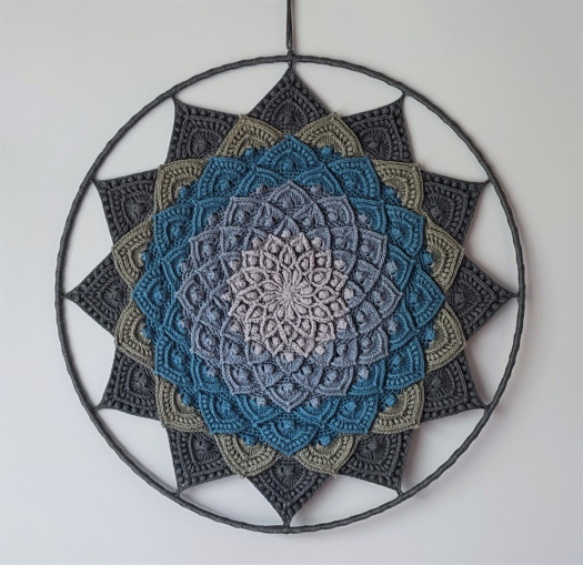 Mandala Lotosový květ - 3D - průměr 45 cm