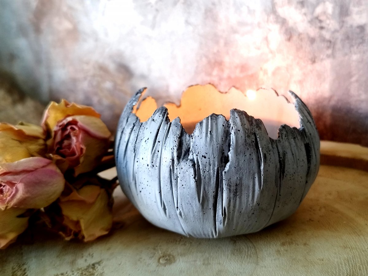 Betonová skořepina "Holubí šeď+antracit"