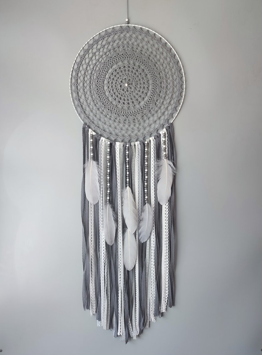 Lapač zlých snů Šedá holubice 40 x 115 cm