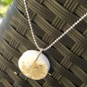 Circle White Glitrre Gold