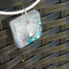 Square Glitter Blue Green