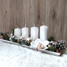 Adventní svícen s orchidejí