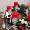  Věnec přírodní adventní  z chvojí.