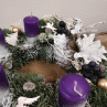  Věnec přírodní adventní z chvojí.