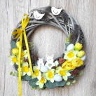 Věnec velikonoční se zajíčky a ptáčky