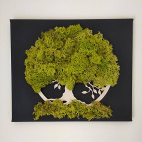 Mechový obrázek - Strom 3