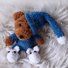 Modrý Chrupálek v pyžamu