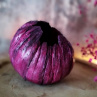 Extravagantní svícen-skořepina "Magenta+černá"