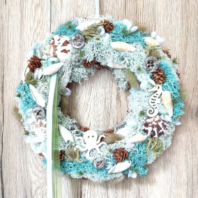 Věnec mořský do tyrkysové